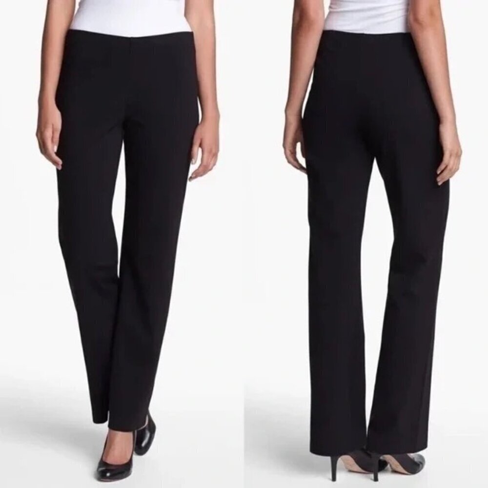 Eileen Fisher Black Ponte Knit Pants Size XS